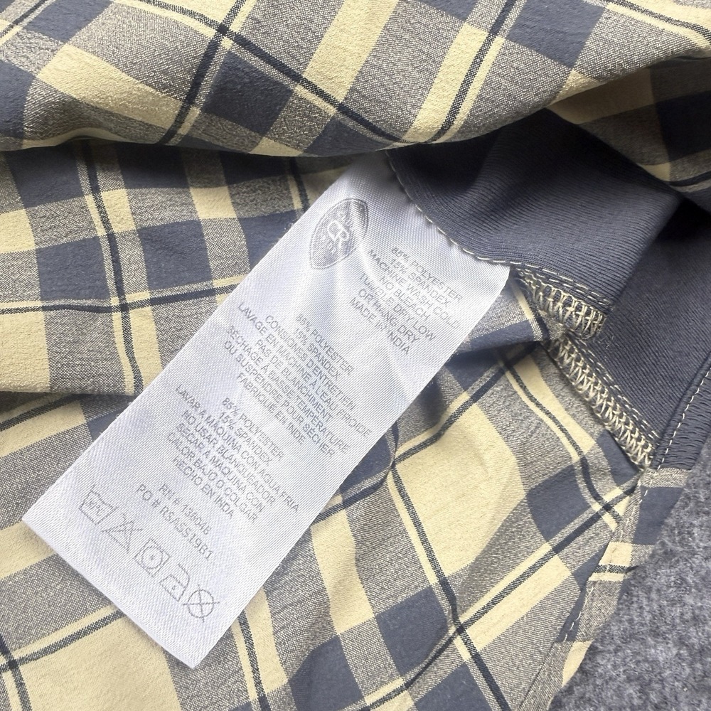 Club Ride Cycling Shirt Mens Medium Plaid Snap Button Bike Cycle Stretch Vented - Picture 10 of 14